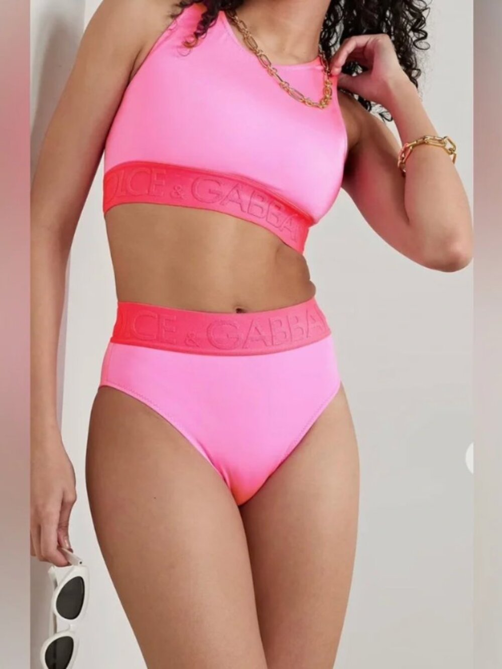 Dolce & Gabbana Neon Pink Bikini Set | NWT